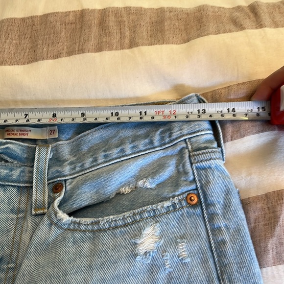Levi's Premium Wedgie Straight Luxor
Again Light Wash Size 27 Straight Leg ankle - Picture 10 of 15